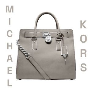 Michael Kors Gray Hamilton Large Tote